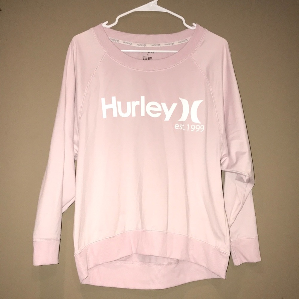 Barely worn Light pink Hurley sweater size M